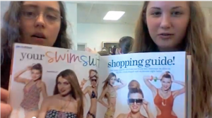 Izzy and Julia filmed their classmates looking at Seventeen Magazine.