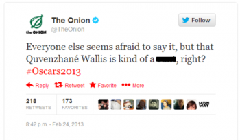 The tweet in question. The blacked out word started with a "c"
